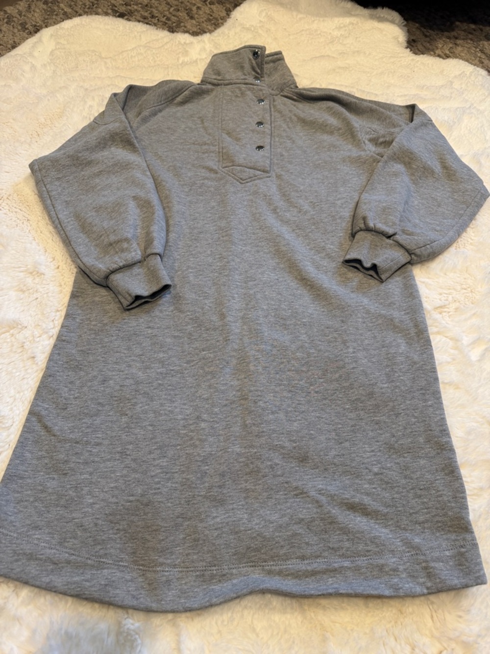 Sonoma Gray Mini Dress Pullover